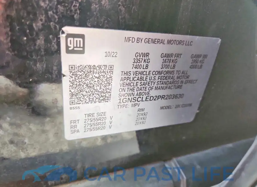 1GNSCLED2PR203630# 13