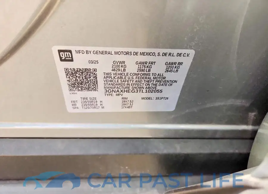 3GNAXHEG3TL102055# 12