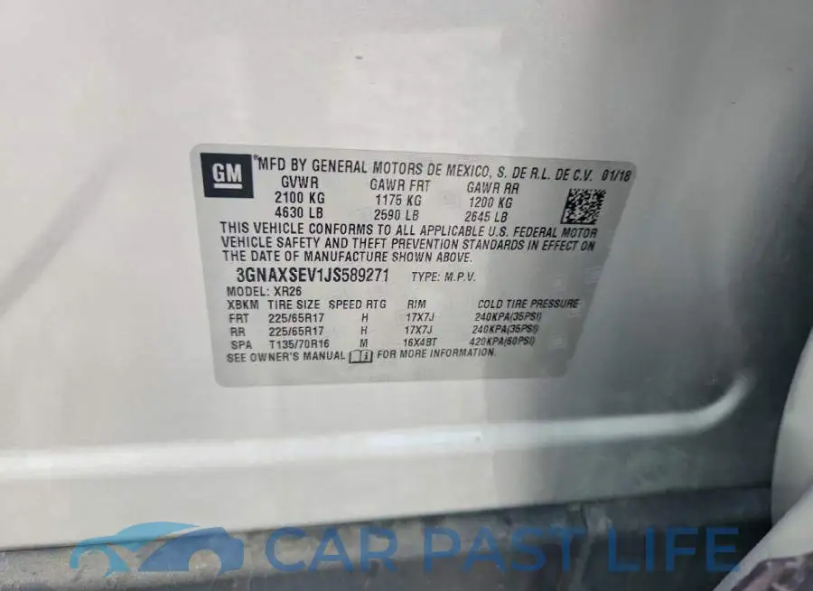 3GNAXSEV1JS589271# 13