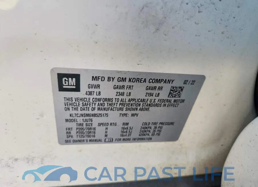 KL7CJNSM6NB525175# 13