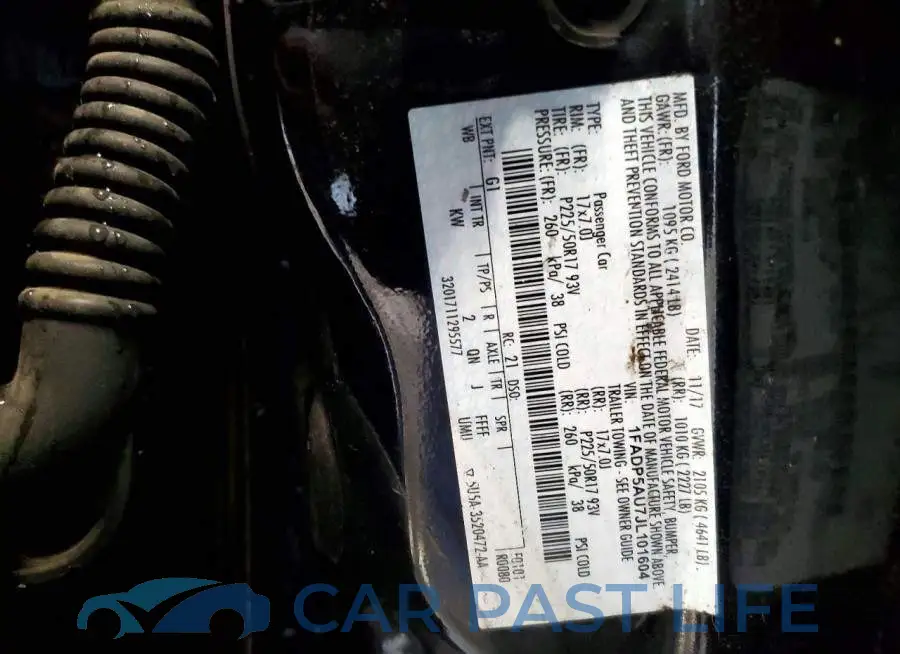 1FADP5AU7JL101604# 12