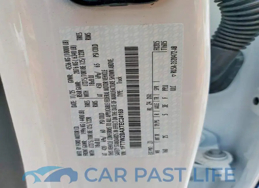 1FT7W2BAXTEC24169# 13