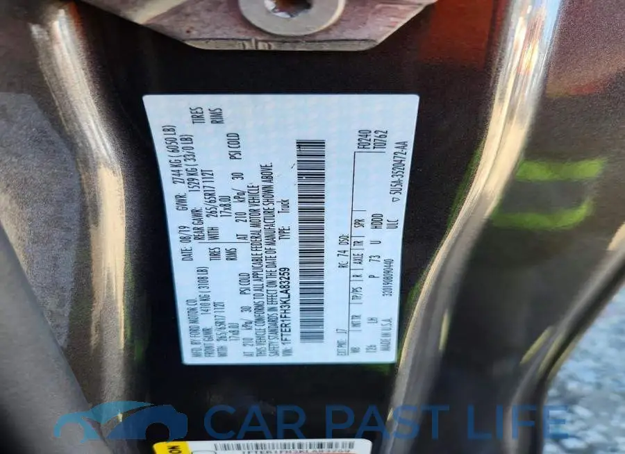 1FTER1FH3KLA83259# 12