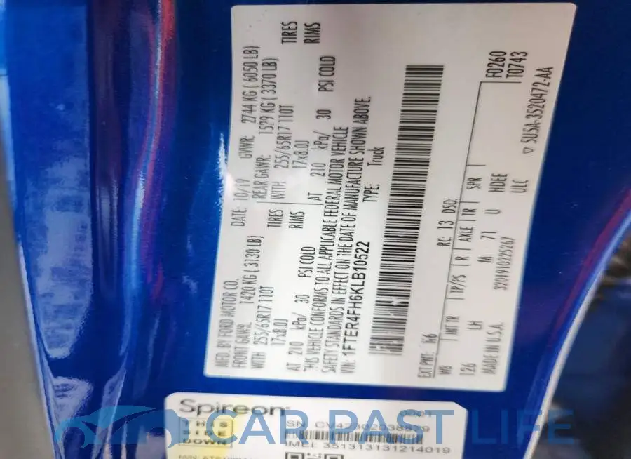 1FTER4FH6KLB10522# 12