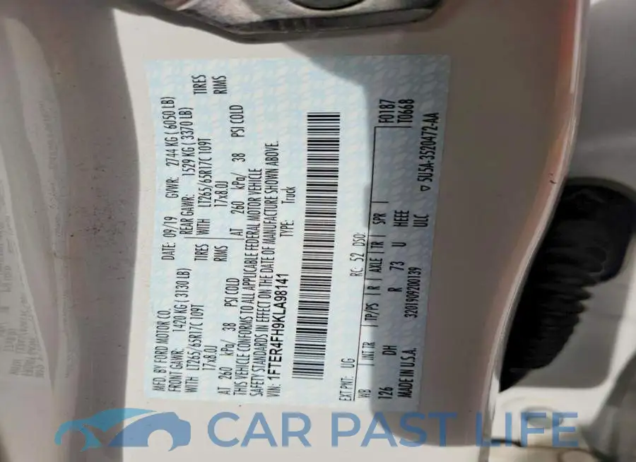 1FTER4FH9KLA98141# 12