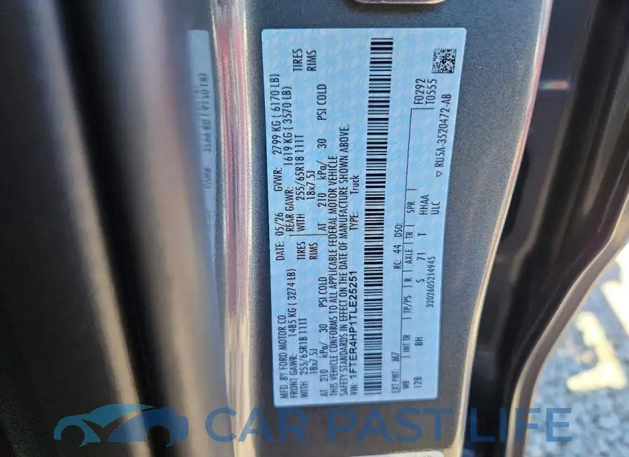 1FTER4HP1TLE25251# 12