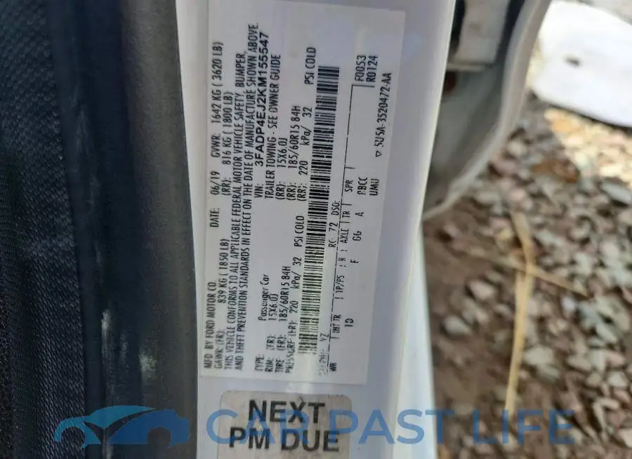 3FADP4EJ2KM155547# 12