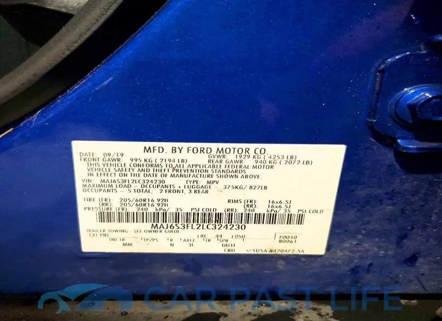 MAJ6S3FL2LC324230# 12