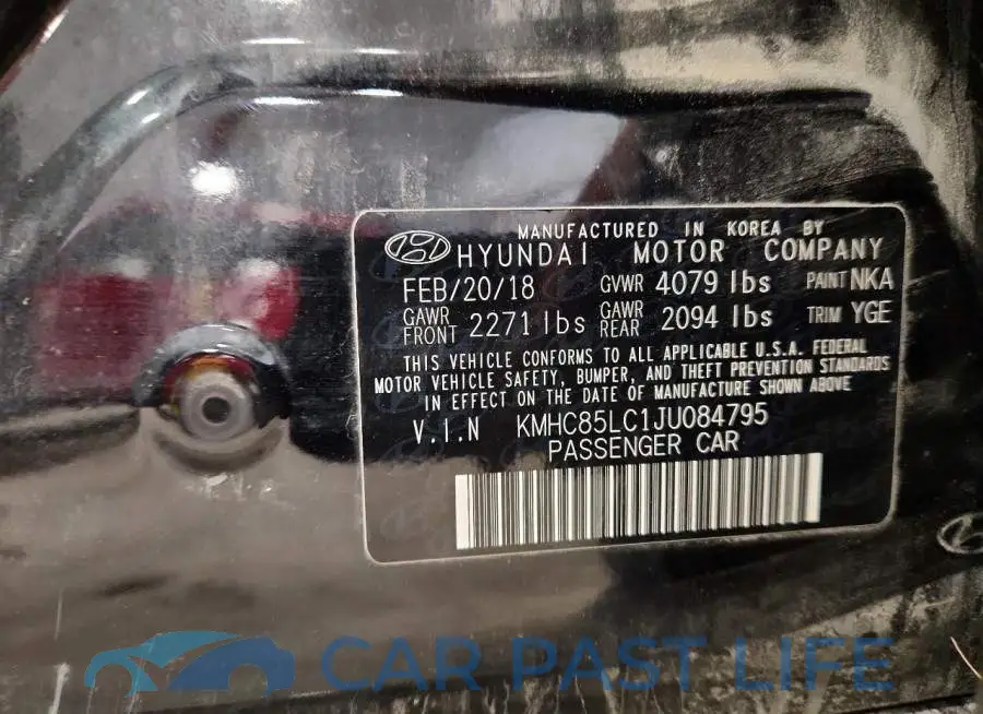 KMHC85LC1JU084795# 12