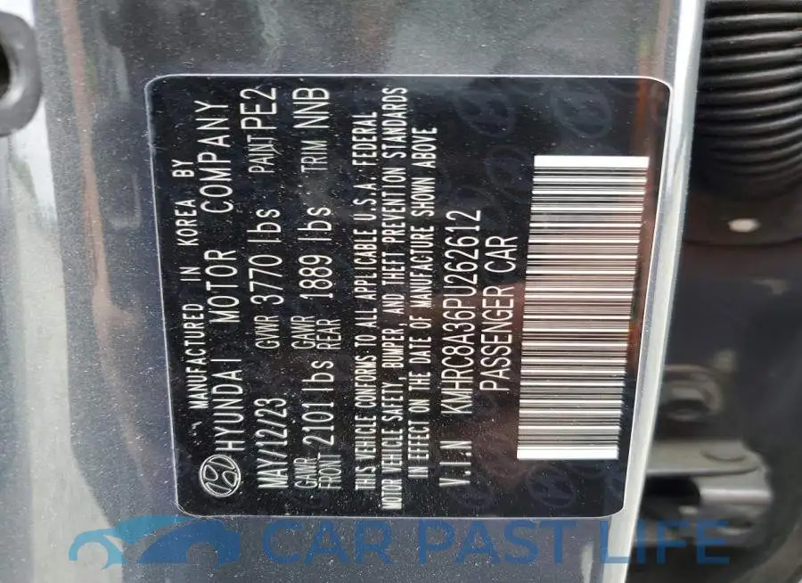 KMHRC8A36PU262612# 13