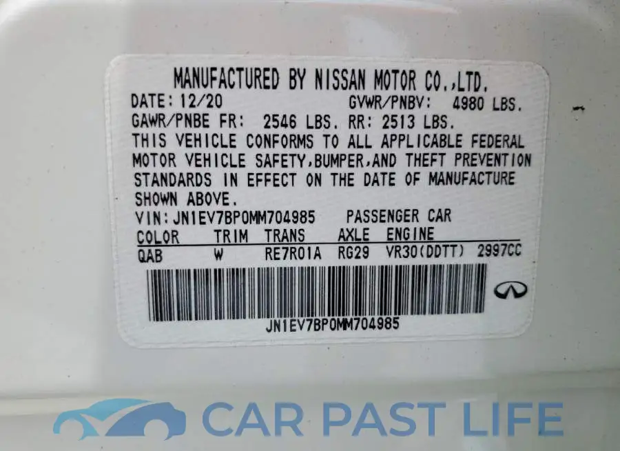 JN1EV7BP0MM704985# 12