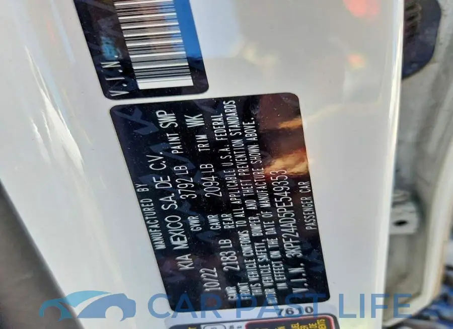 3KPF24AD5PE549353# 13