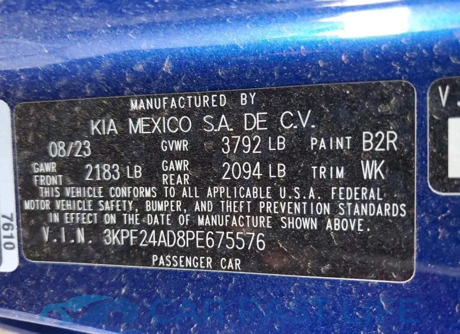 3KPF24AD8PE675576# 12