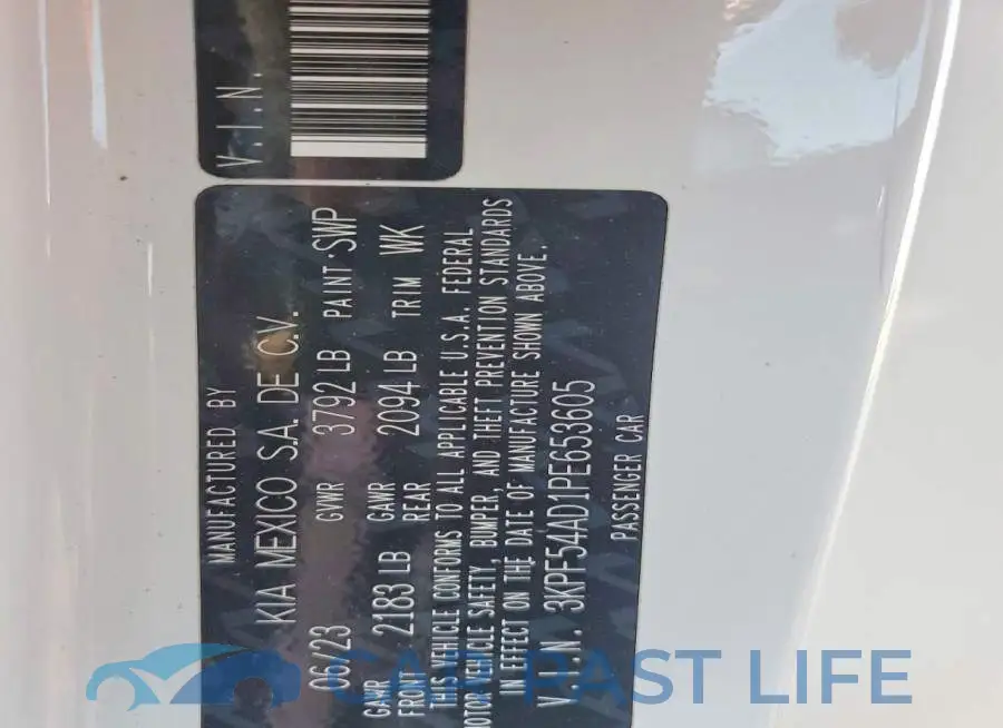 3KPF54AD1PE653605# 12