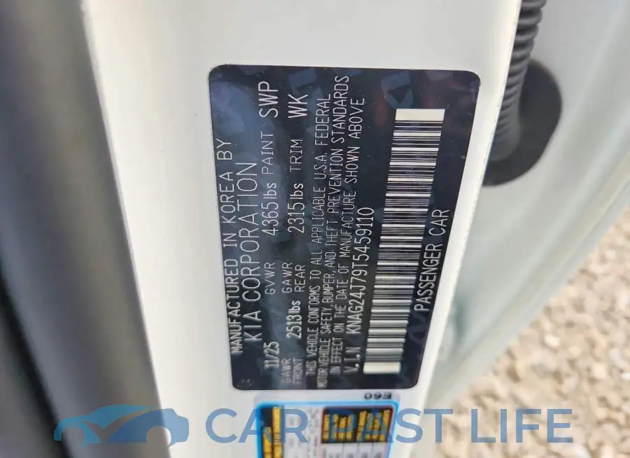 KNAG24J79T5459110# 12
