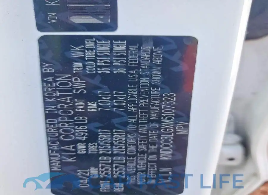 KNDCC3LGXM5107323# 13