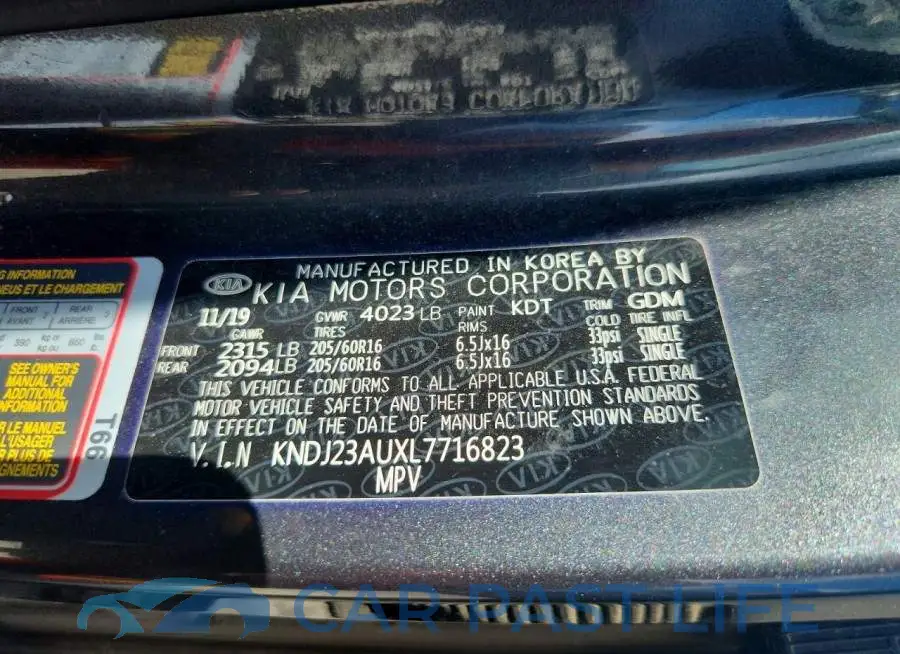 KNDJ23AUXL7716823# 14