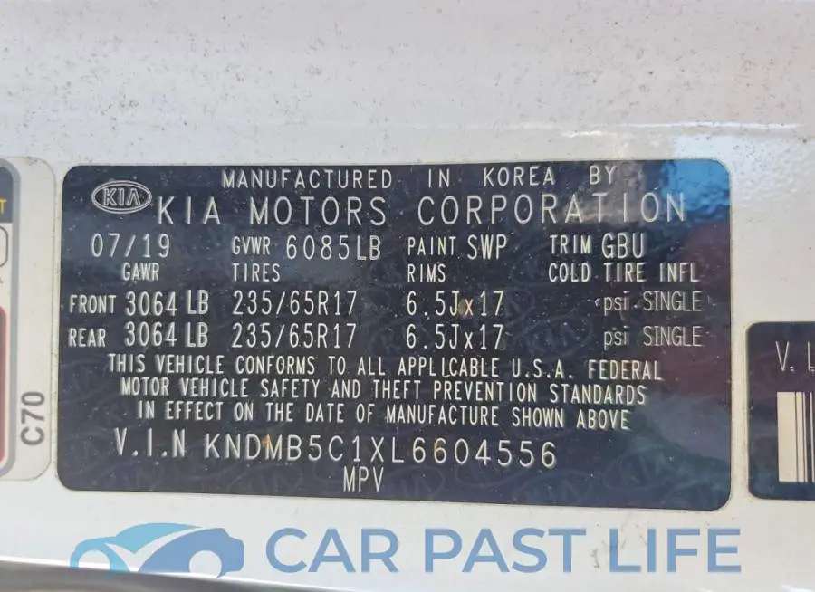 KNDMB5C1XL6604556# 14