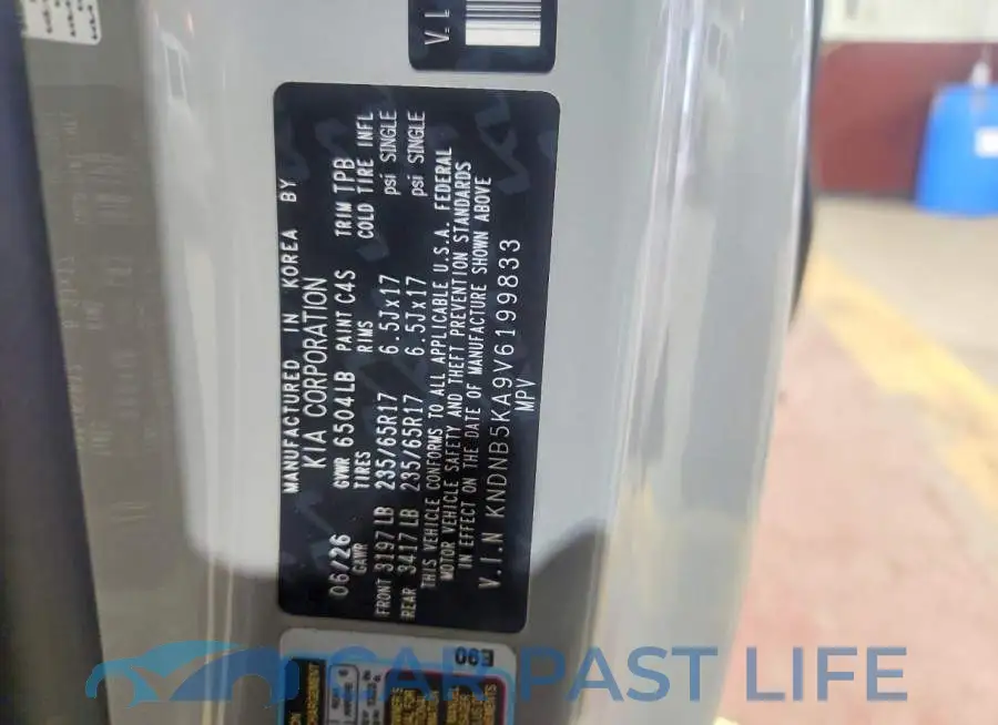 KNDNB5KA9V6199833# 13