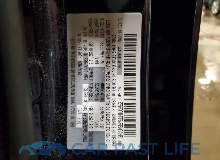 3MVDMBEM9LM105892# 14