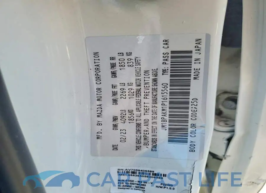JM1BPAKM1P1615560# 12