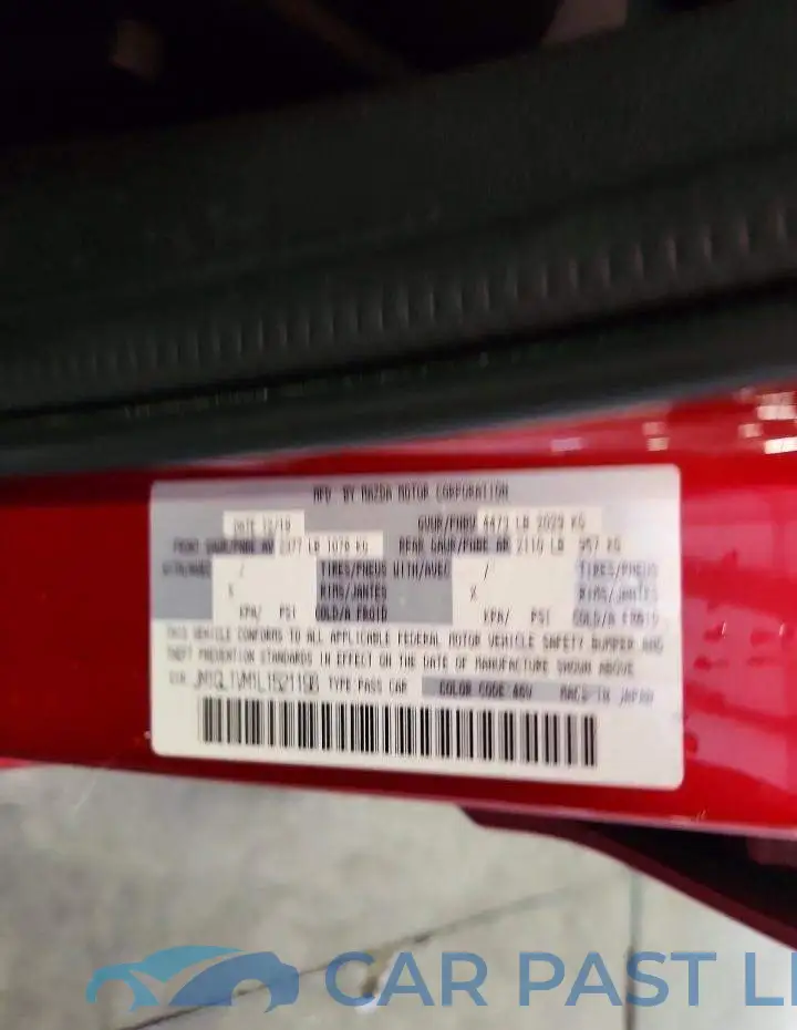 JM1GL1VM1L1521198# 12