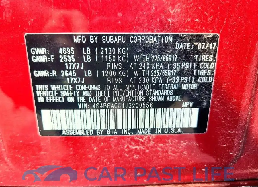 4S4BSACC1J3200556# 13