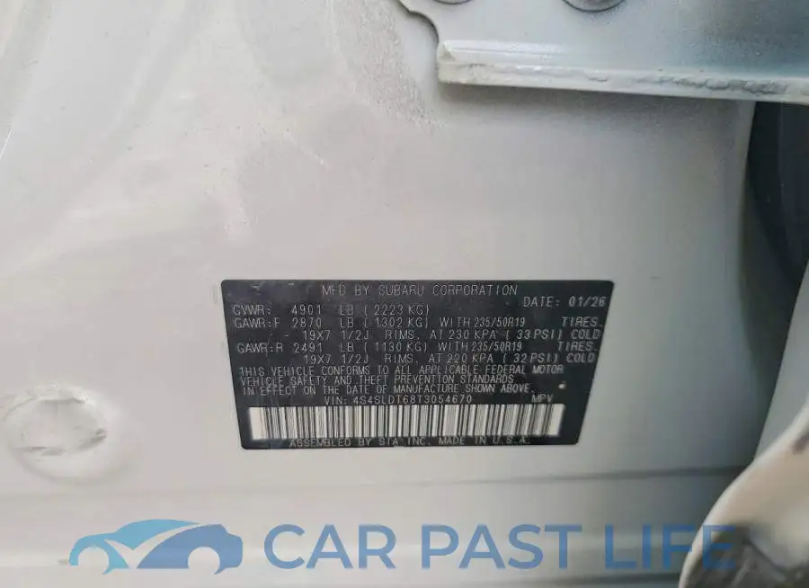 4S4SLDT68T3054670# 13