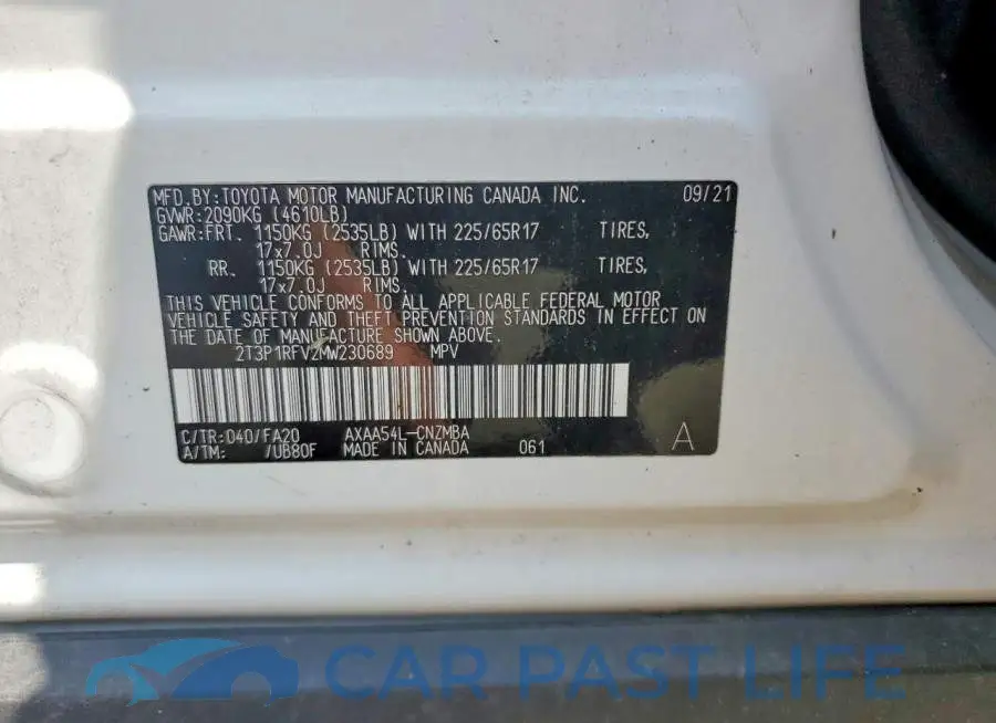 2T3P1RFV2MW230689# 13