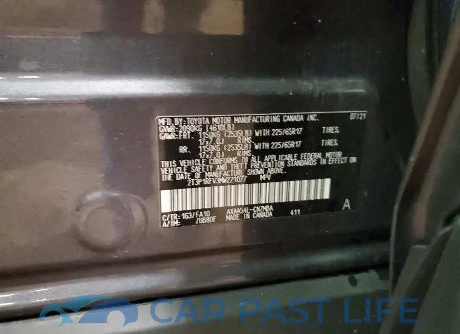 2T3P1RFV3MW221077# 14
