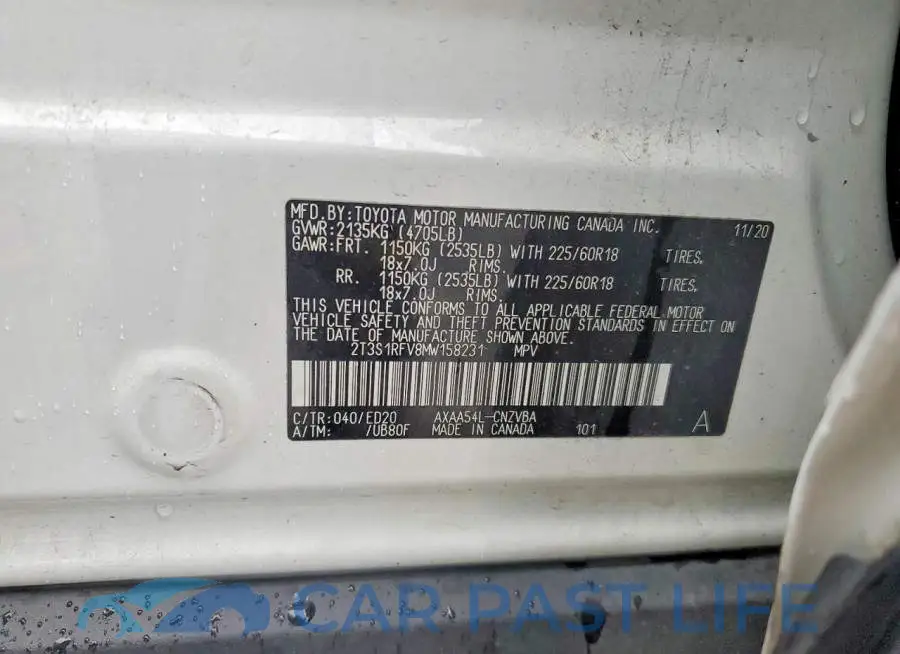 2T3S1RFV8MW158231# 13