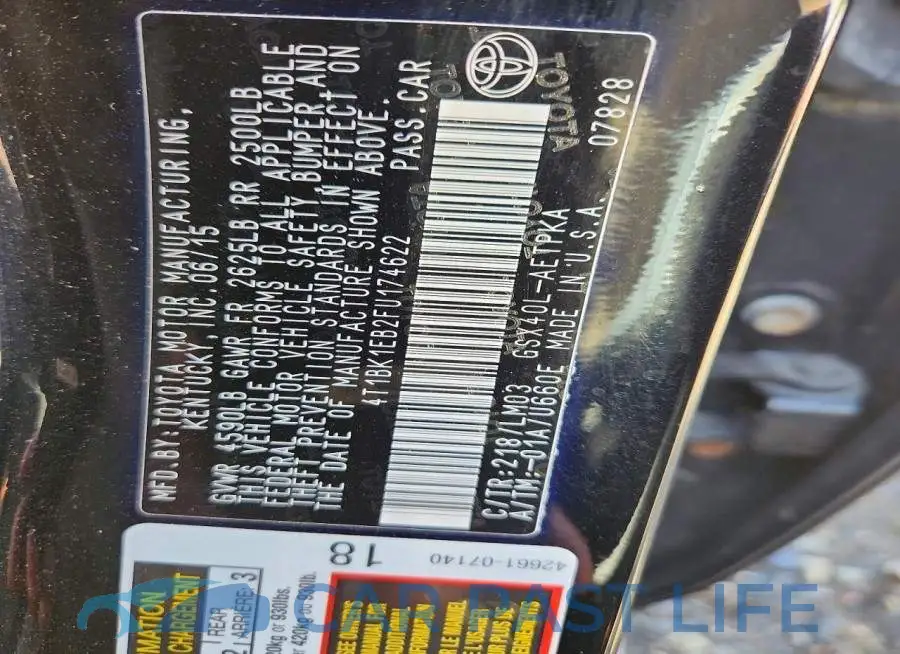 4T1BK1EB2FU174622# 12