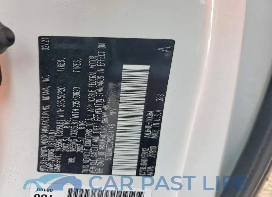 5TDDRKEC2MS024146# 13
