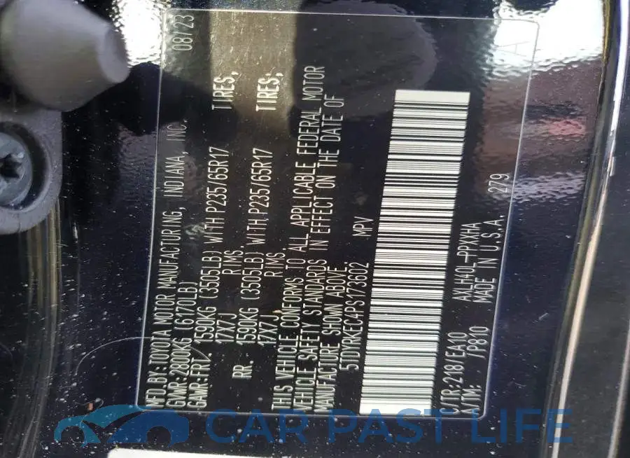 5TDYRKEC4PS173602# 14