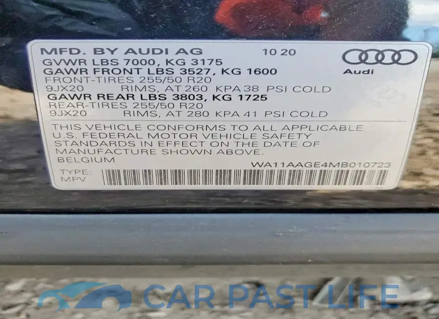WA11AAGE4MB010723# 14