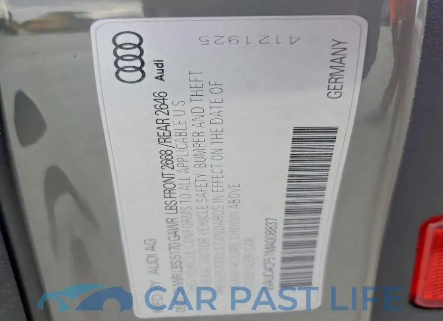 WAUC4CF51MA008837# 12