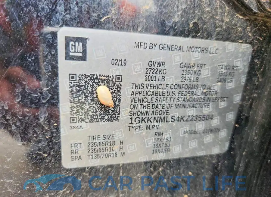 1GKKNMLS4KZ235504# 14