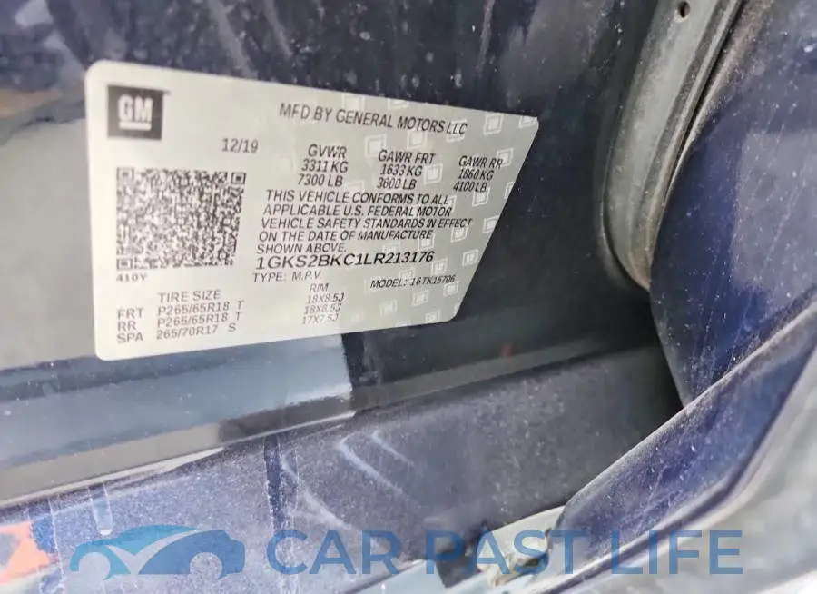 1GKS2BKC1LR213176# 13
