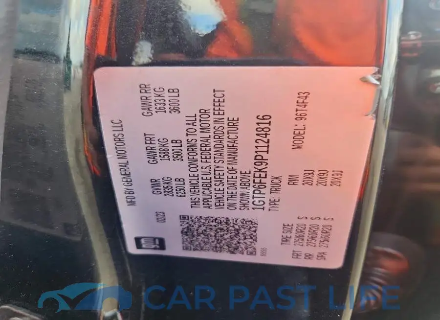 1GTP6FEK9P1124816# 12