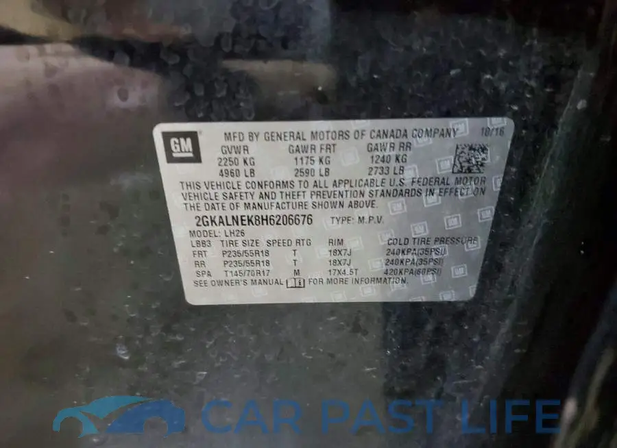 2GKALNEK8H6206676# 14
