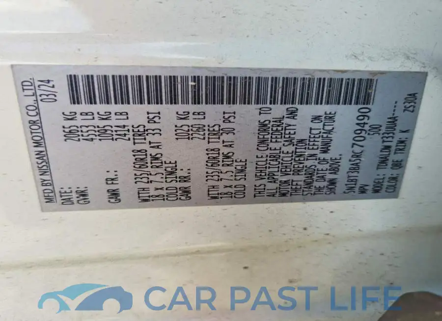 5N1BT3BA5RC709490# 13