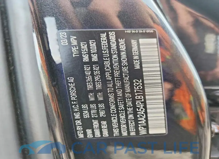 WP1AA2A54PLB17532# 12