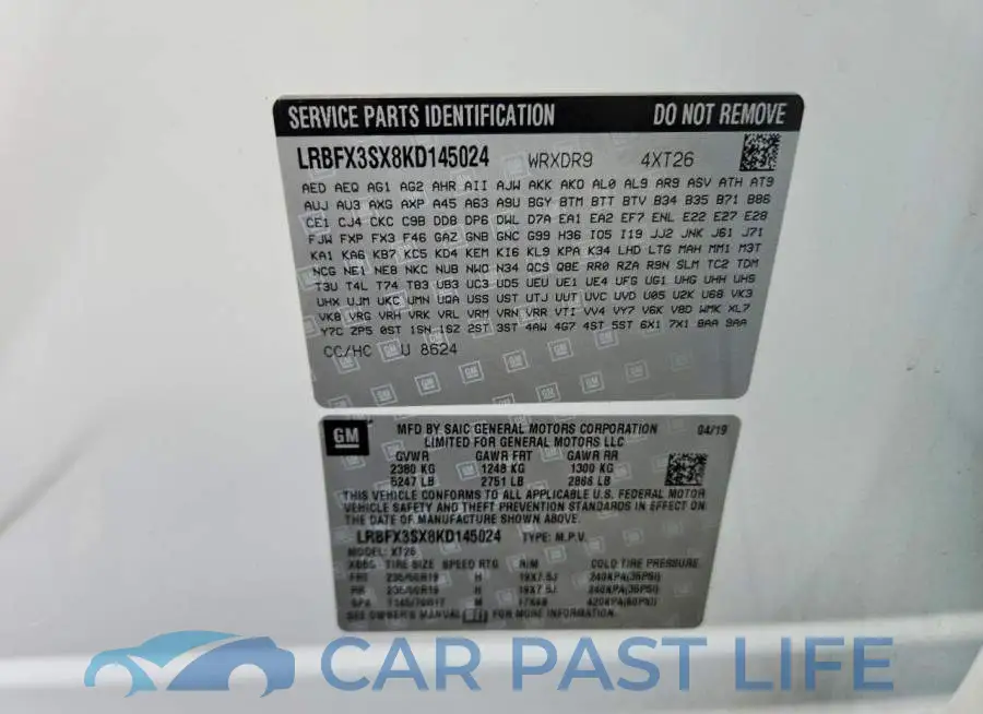 LRBFX3SX8KD145024# 13