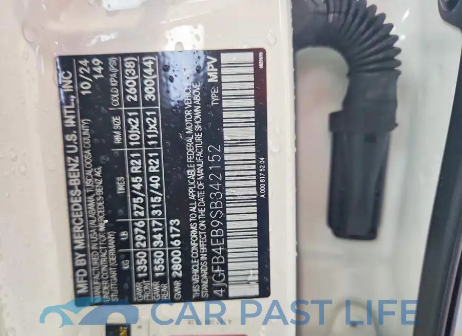 4JGFB4EB9SB342152# 14