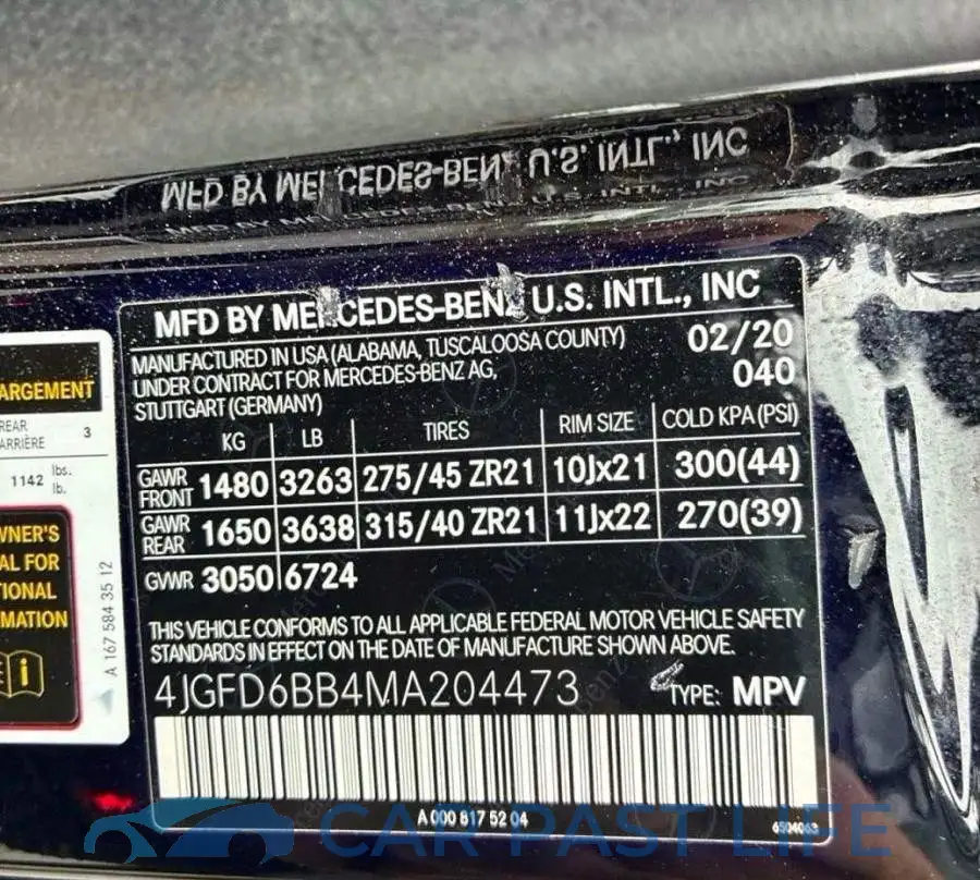 4JGFD6BB4MA204473# 10