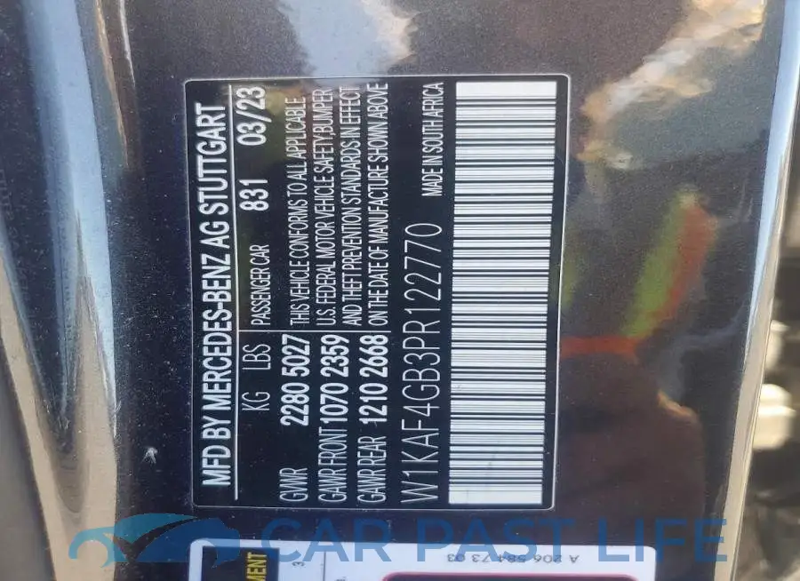 W1KAF4GB3PR122770# 13