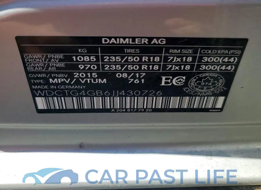 WDCTG4GB6JJ430726# 13