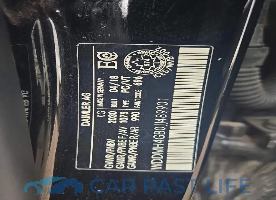 WDDMH4GB0JJ489901# 14