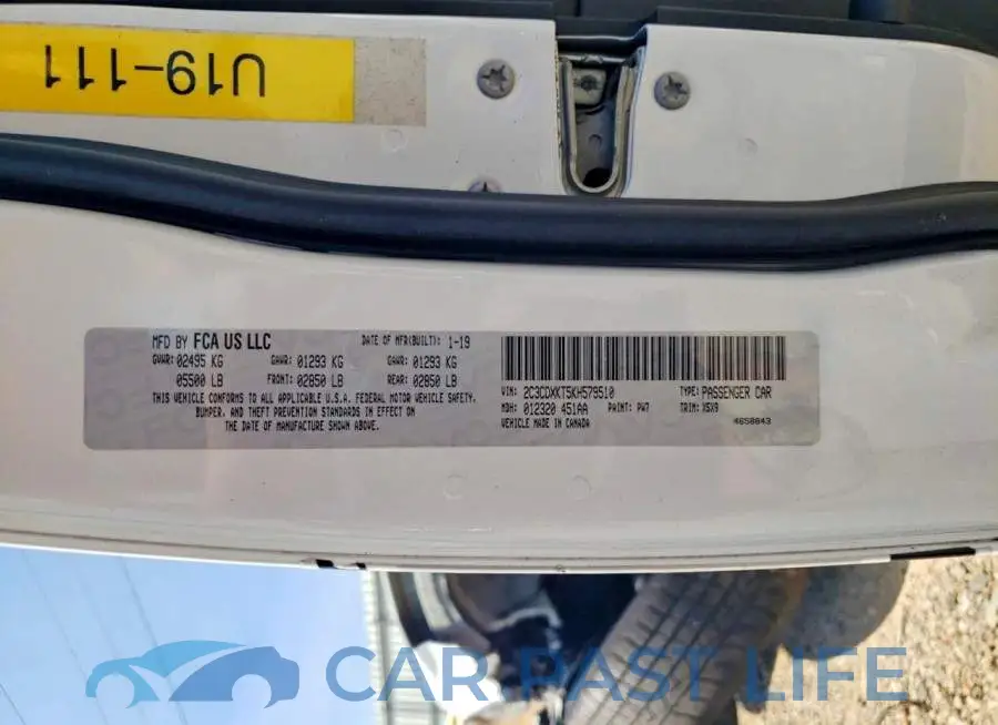 2C3CDXKT5KH579510# 12