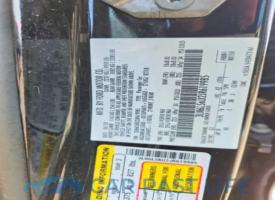 3LN6L5KU2JR619985# 12